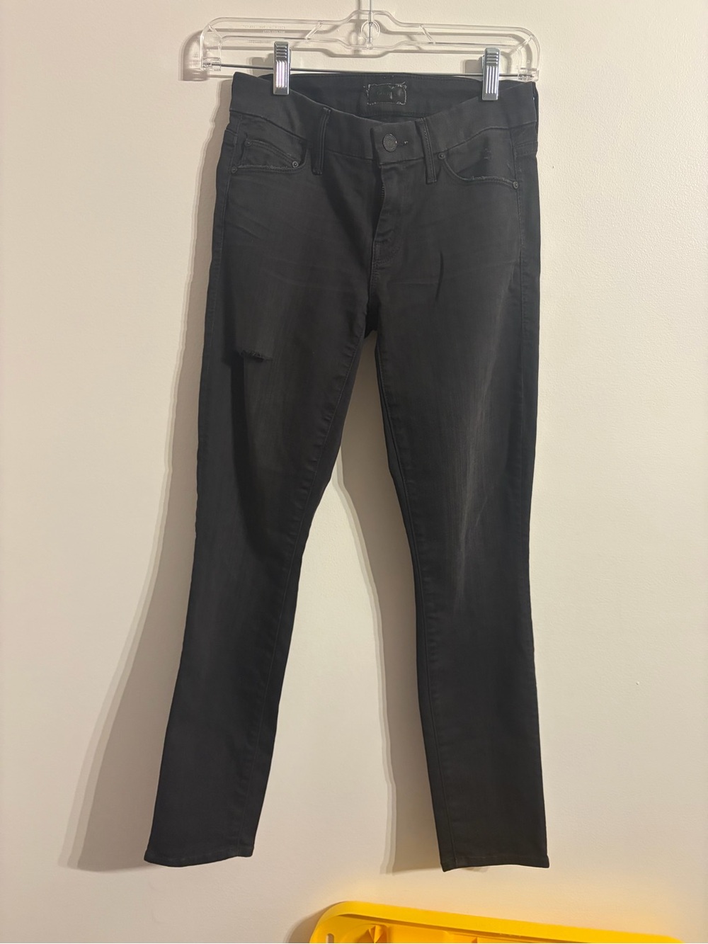 MOTHER Black Skinny Jeans